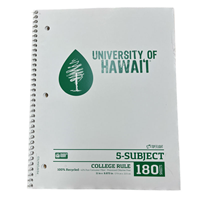 UH 5-Subject Recycled Notebook