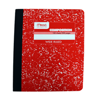 Notebook Marble 100ct Wide Ruled