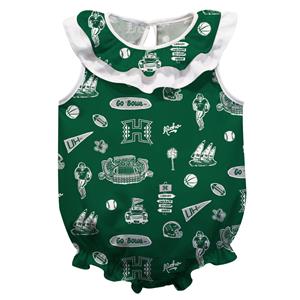 Infant Hawai'i Impressions Ruffle Onesie