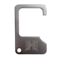 Germaphobe H Logo Door Opener Keychain