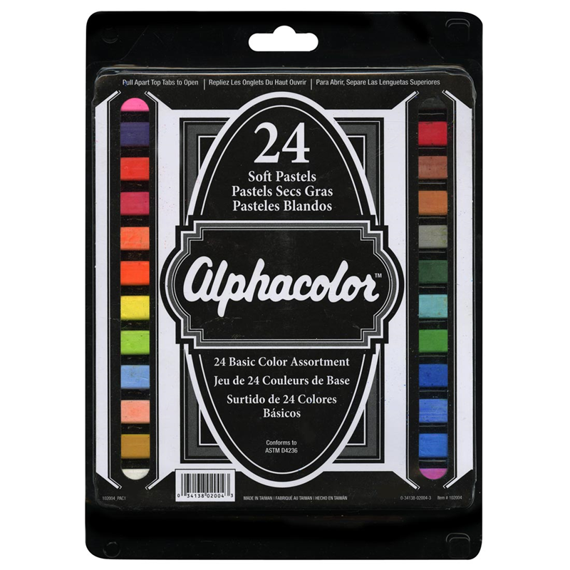 Alphacolor Square Pastel Set, Basic Selections,24-Color Set (SKU 11576716224)