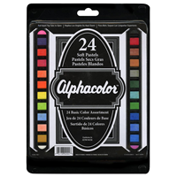 Alphacolor Square Pastel Set, Basic Selections,24-Color Set