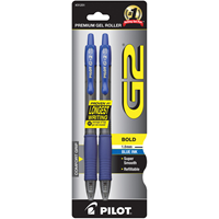 Pilot G2 Retractable Gel Ink Pen 1.0 Bold 2pk