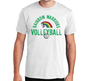 Rainbow Warrior Volleyball Vintage Distressed Shirt