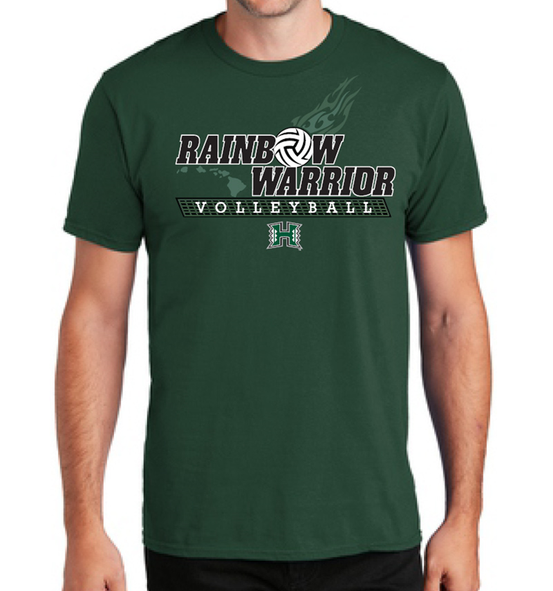 Rainbow Warrior Volleyball Tribal Flame Soft Shirt (SKU 148768373)