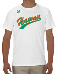 Retro Hawai'i Script Baseball Shirt