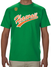 Retro Hawai'i Script Baseball Shirt