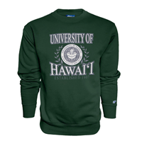 Blue84 UH Leaves Seal Logo Crew Sweatshirt