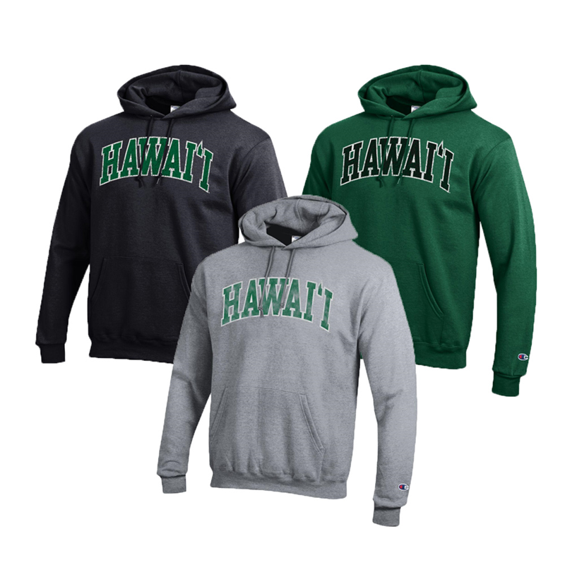 Champion Arch Hawai'i Distressed Hooded Sweatshirt (SKU 147851534)