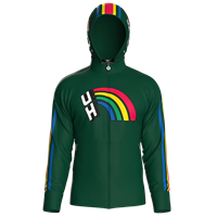 Helmet Hoodie Fullzip Vintage Rainbow Jacket