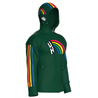 Helmet Hoodie Fullzip Vintage Rainbow Jacket
