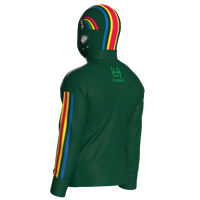 Helmet Hoodie Fullzip Vintage Rainbow Jacket