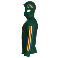 Helmet Hoodie Fullzip Vintage Rainbow Jacket