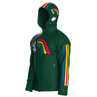 Helmet Hoodie Fullzip Vintage Rainbow Jacket