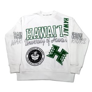 Women's L2 Locale UH Collage Oversized Crew Sweatshirt