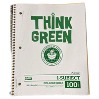 UH 1-Subject Recycled Notebook