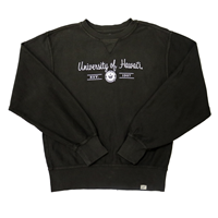 Women's B84 Corded Script Black Crew