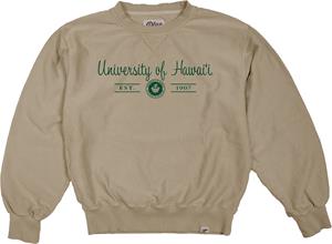 Women's B84 Corded Script Khaki Crew