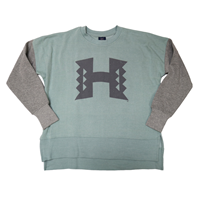 Women's MV Sport H Colorblock Longsleeve Oversize Crew