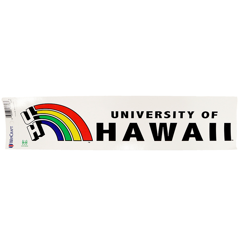 University of Hawai'i Retro Bumper Sticker (SKU 1447440821)