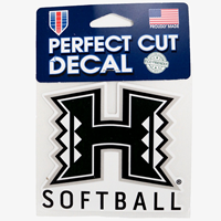H Sticker Softball Decal