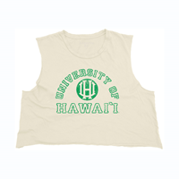 Women's B84 Vintage Block Crop Muscle Tank