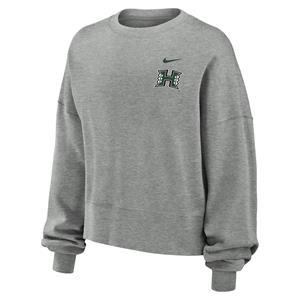 Women's Nike Phoenix Fleece Oversize Crop Crew