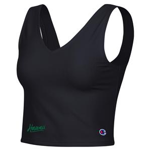 Women's Champion Ribbed V-neck Cropped Tank