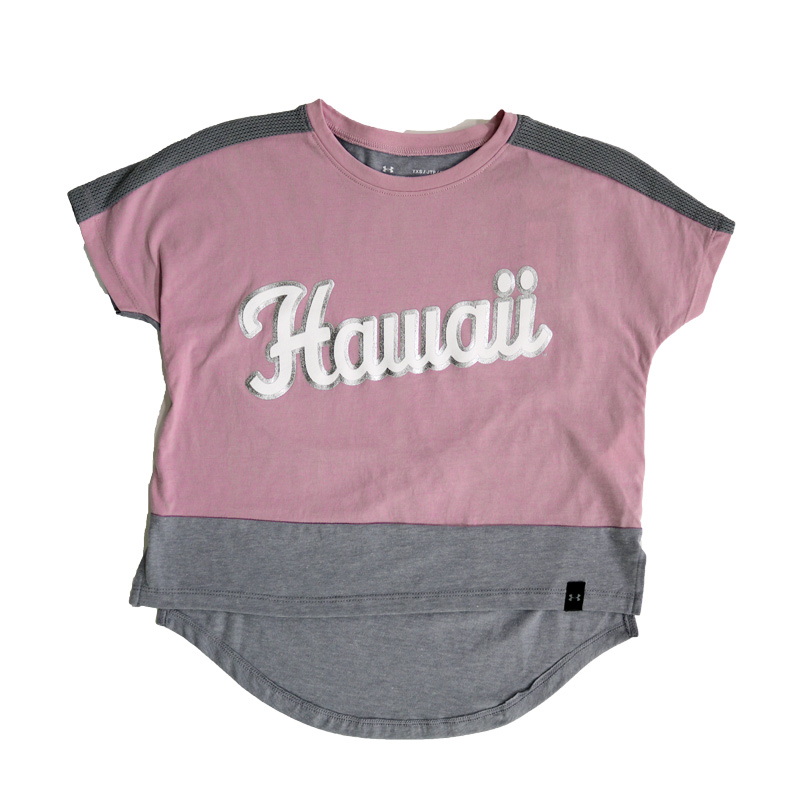 youth pink under armour shirt