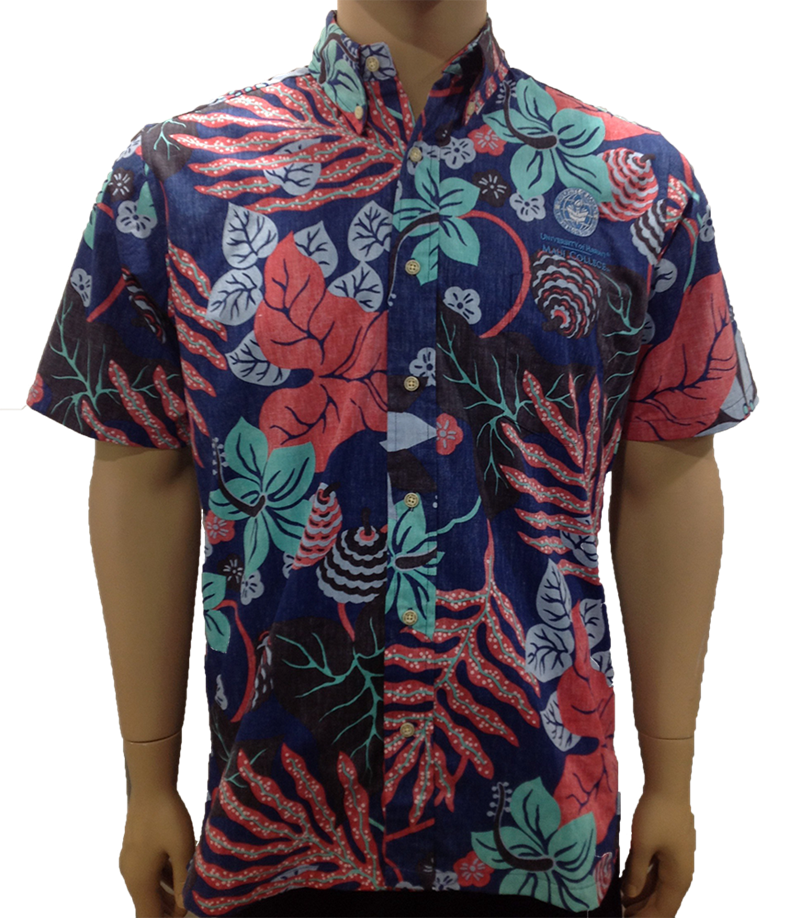 Reyn Spooner Aloha Shirt San Clemente - Maui College Embroidery (SKU 11693871235)