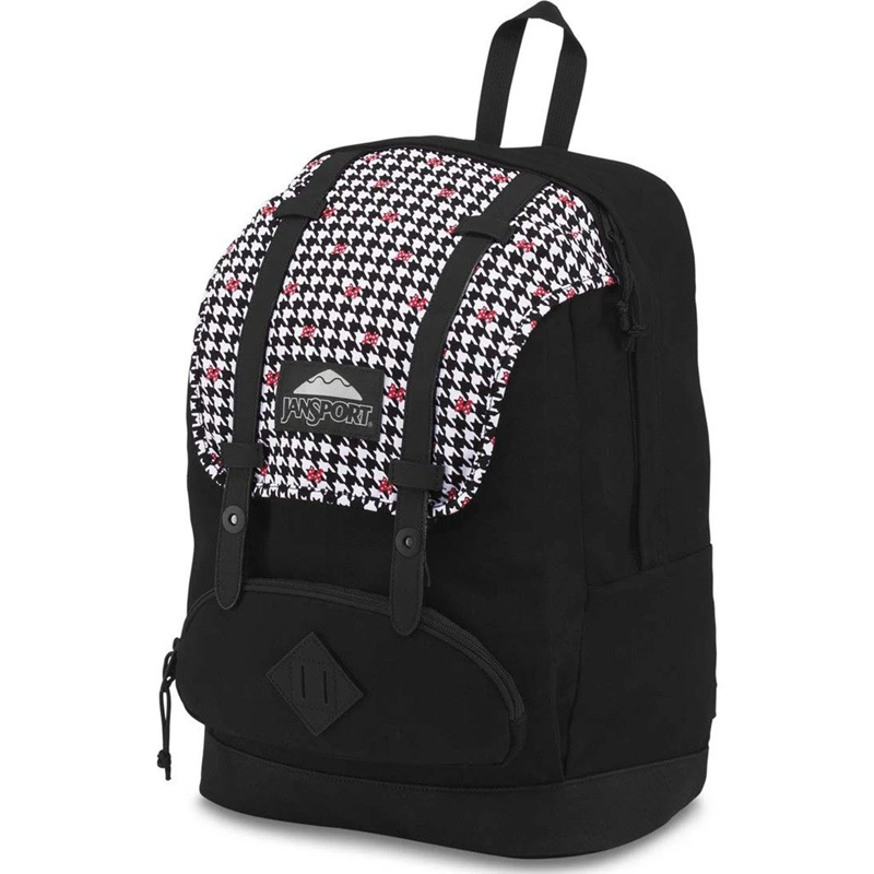 JanSport Disney Superbreak Backpack - Minnie Baughman White Houndstooth (SKU 11436355296)