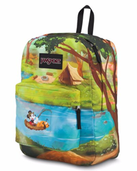 JanSport Disney Superbreak Backpack - High Stakes Forest Camp