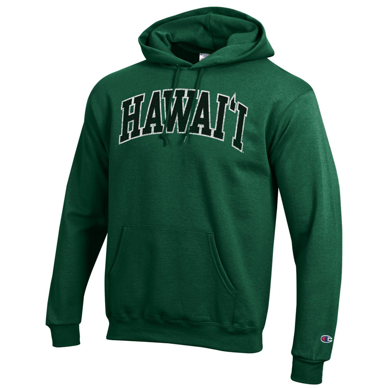Champion Arch Hawai'i Distressed Hooded Sweatshirt (SKU 14785122237)