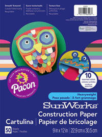 Construction Paper 9x12 - 50 sheets