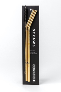 Corkcicle Tumbler Straws Gold