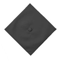 Black Graduation Cap Surefit
