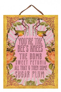 Gift Bag Papaya "You're The Bee's Knees"