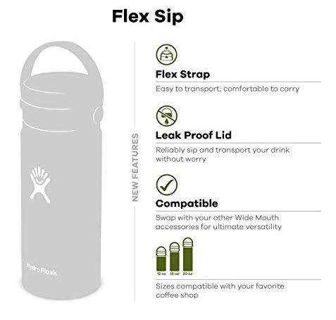 Hydroflask 20 oz with Wide Mouth Sip Lid (SKU 14505461244)