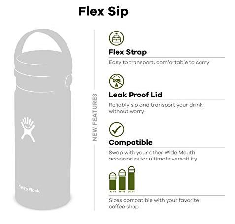 Hydro Flask Wide Mouth Bottle Flex Sip Lid 20oz