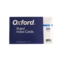 Index Card 5x8 Ruled White