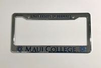 University of Hawaii Maui College License Plate Frame (Plastic)