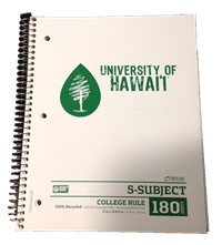 UH 5-Subject Recycled Notebook