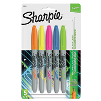 Sharpie Fine Neon Pen 5pk
