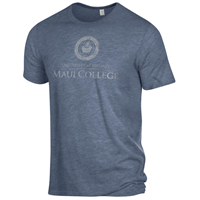 Maui College Heathered shirt - Alternative Apparel