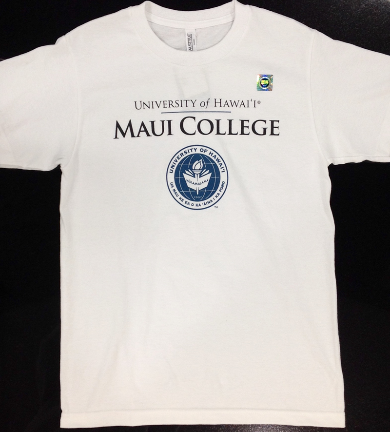T-Shirt Maui College with Seal (SKU 14513596235)