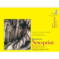 Strathmore 300 Series Newsprint Pad, Rough 18"x24", 50 Sheets