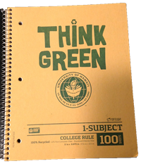 UH 1-Subject Recycled Notebook