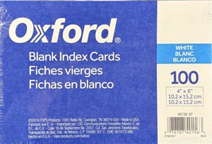 Index Card 4x6 Plain