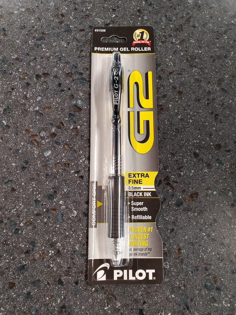Premium Black Gel Pens, [0.5mm] Extra Fine Point Pens Smooth