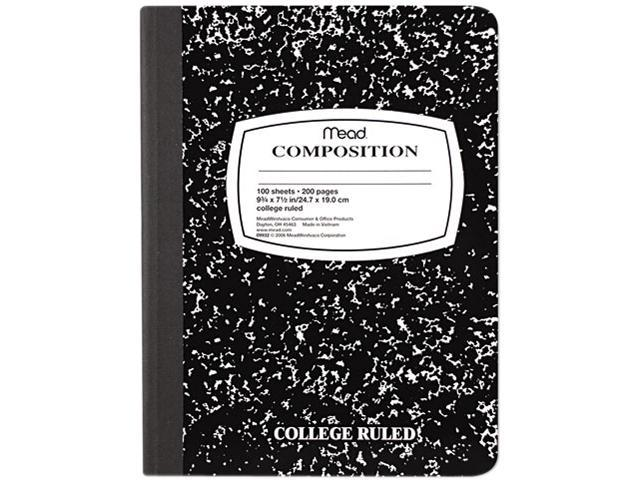 NOTEBOOK MARBLE 100CT COLLEGE RULED (SKU 11478683127)